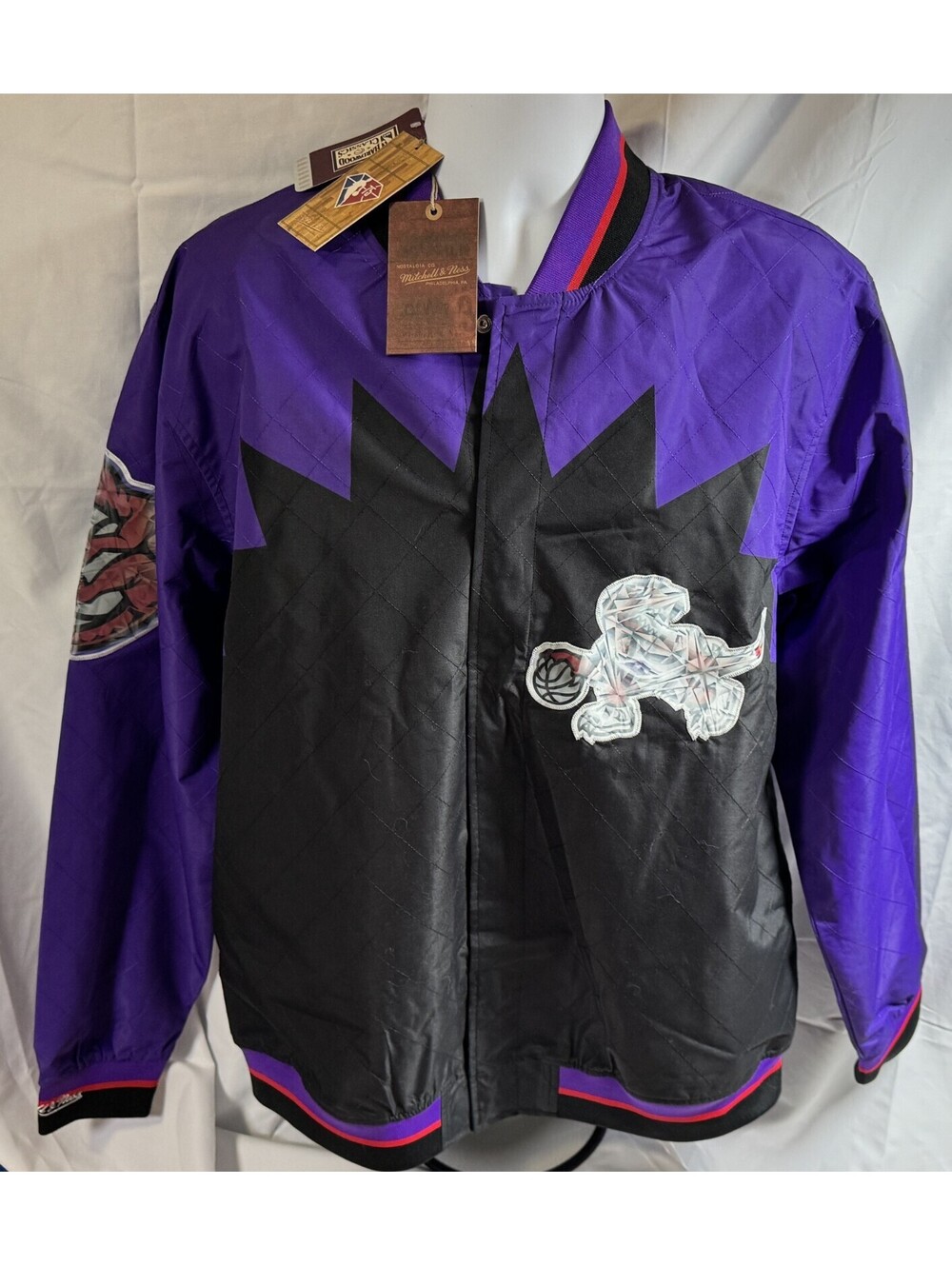 Mitchell & Ness Toronto Raptors 75th Anniversary Warm Up Jacket Mens XL 48 NWT